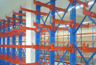 Cantilever racking for long and bulky material storage